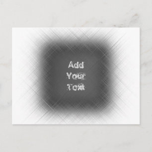 COOL Abstract Black and White Postcard