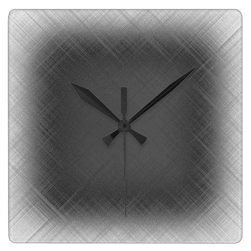 COOL Abstract Black and White Square Wall Clock