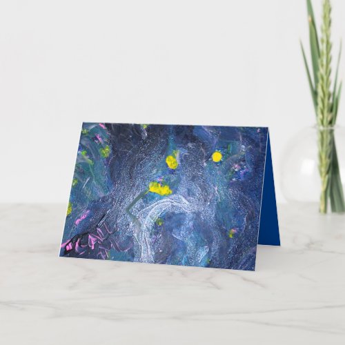 Cool abstract blank greeting card