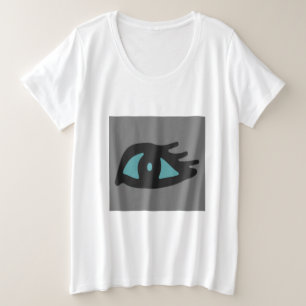 Cool Abstract Boho Art Eye Plus Size T-Shirt