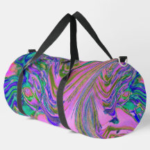 Cool Abstract Chartreuse and Hot Pink Groovy Retro