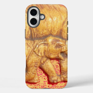 Cool Abstract Colorful Vector Elephant Family Gift iPhone 16 Plus Case