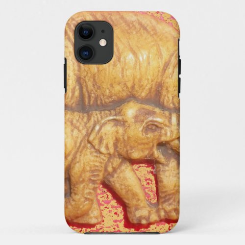 Cool Abstract Colorful Vector Elephant Family Gift iPhone 11 Case
