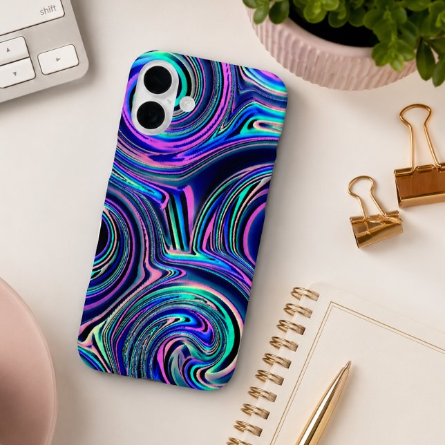 Cool Abstract Contemporary Spiral Art Pattern Case-Mate iPhone Case (Creator Uploaded)