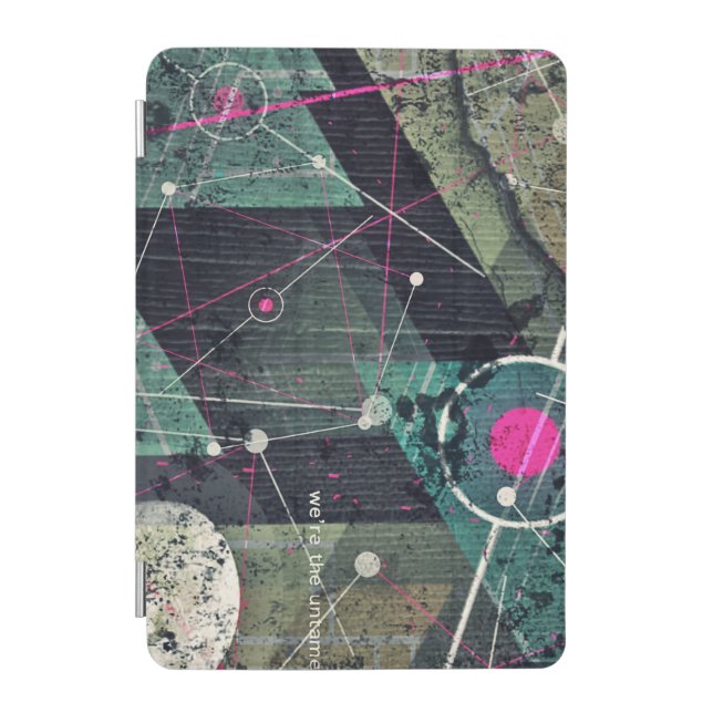 Cool Abstract Digital Graffiti Art Geometic iPad Mini Cover (Front)