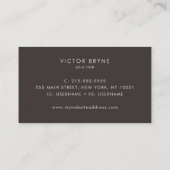 Cool Abstract Edgy Artist Business Card (Back)