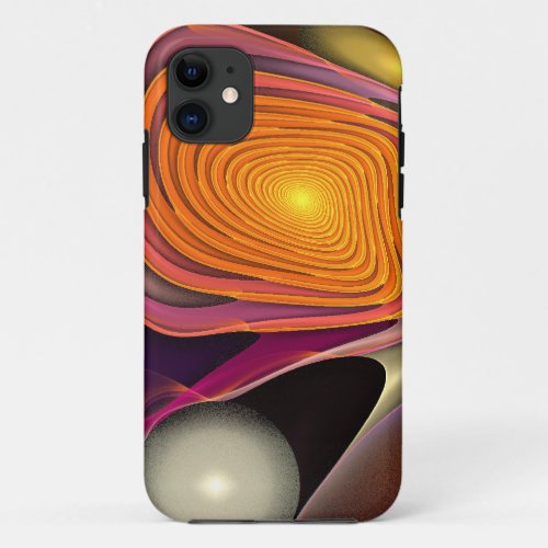 Cool abstract fractal swirling iPhone case