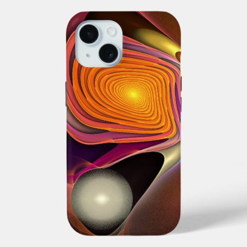 Cool abstract fractal swirling iPhone case