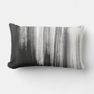 cool abstract gray and white modern throw pillow