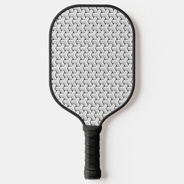 Cool Abstract Isometric Y Shaped Cubes Pickleball Paddle (Front)