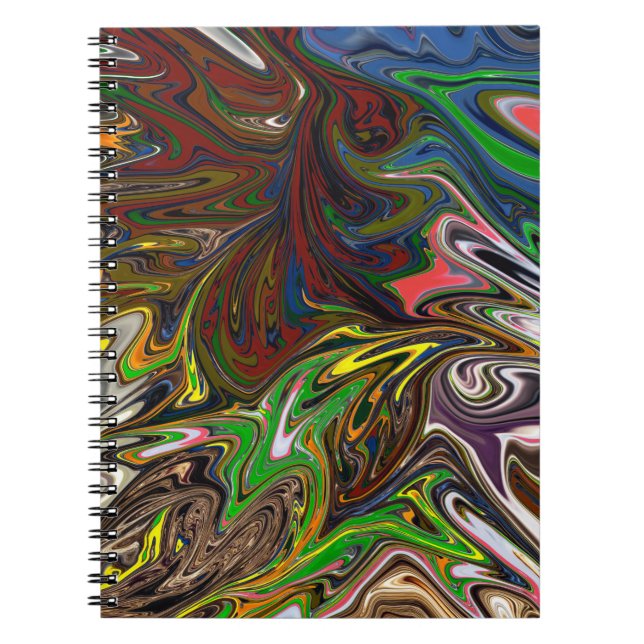 Cool abstract pattern notebook (Front)