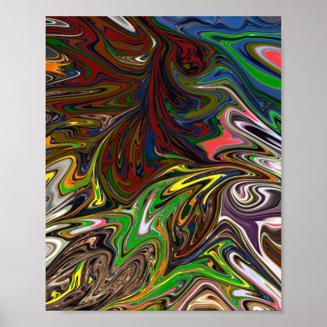 Cool abstract pattern poster (Front)
