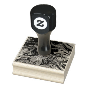 Cool abstract pattern rubber stamp