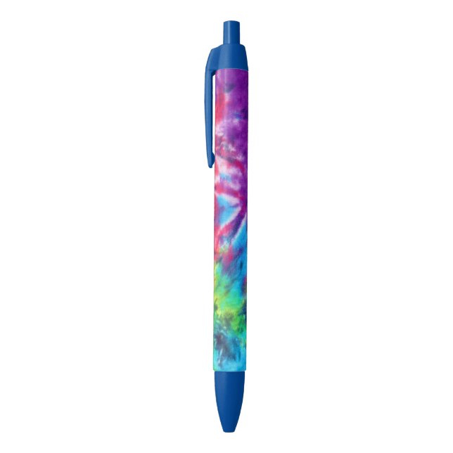 Cool Abstract Rainbow Blue Purple Batik Tie Dye Pen (Top (Vertical))