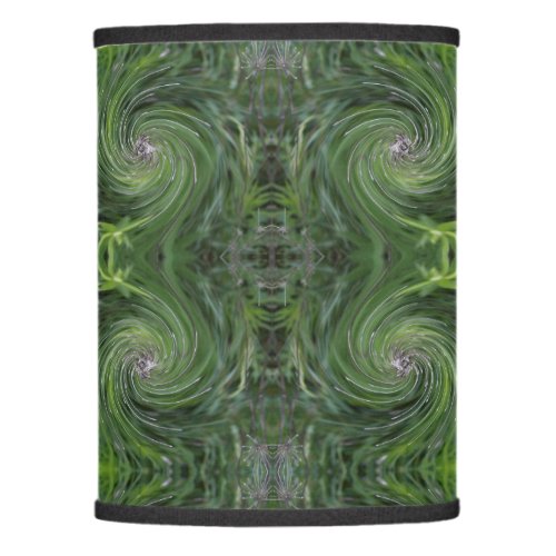 Cool Abstract Retro Chartreuse Green Floral Swirl Lamp Shade