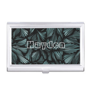 Cool Abstract Shattered Glass Personalised Business Card Case