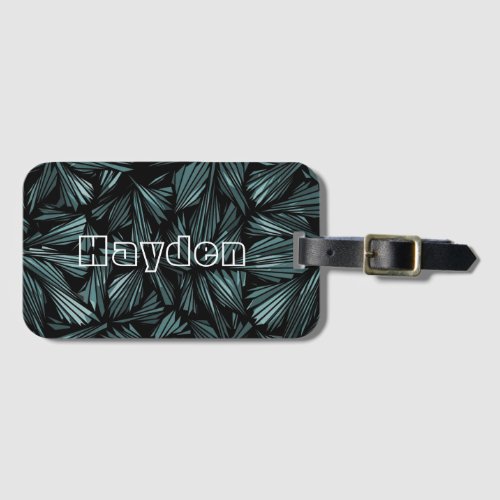 Cool Abstract Shattered Glass Personalised Luggage Tag