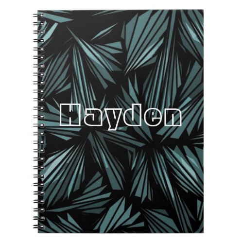 Cool Abstract Shattered Glass Personalised Notebook