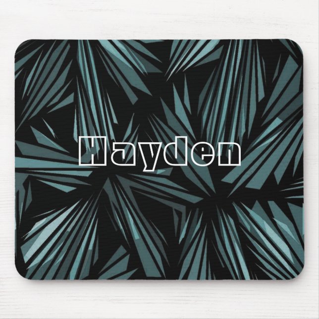Cool Abstract Shattered Glass Personalized Mouse Pad (Front)