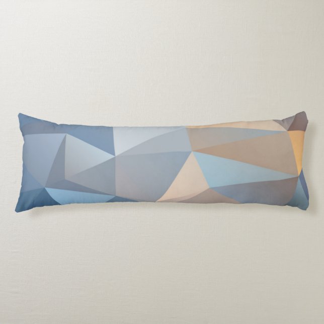Cool Abstract Triangle Pattern Body Pillow (Front)