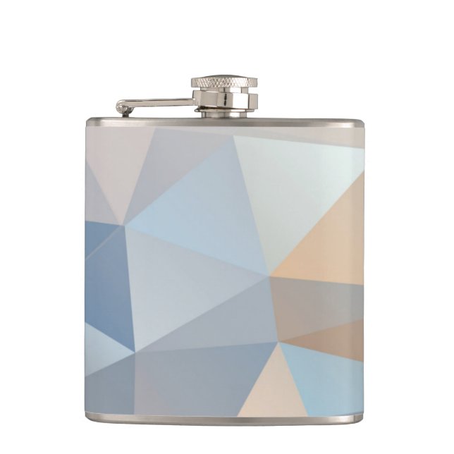Cool Abstract Triangle Pattern Flask (Front)
