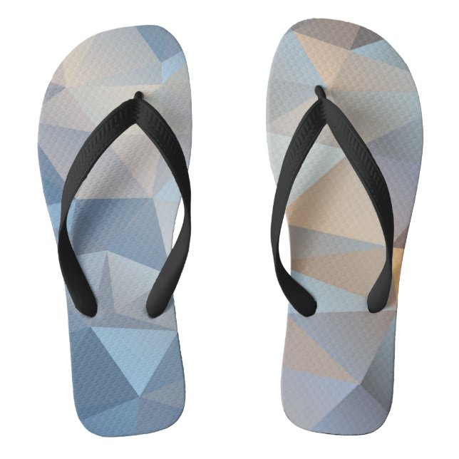 Cool Abstract Triangle Pattern Flip Flops (Footbed)