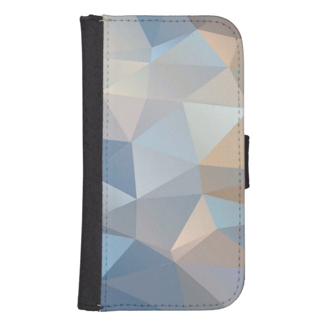 Cool Abstract Triangle Pattern Samsung Galaxy Wallet Case (Front)