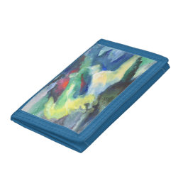 Cool Abstract Volcano Sky Lava painting  Trifold Wallet