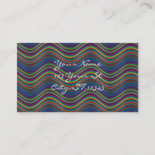 Cool Abstract Wavy line art Thunder_Cove Business Card