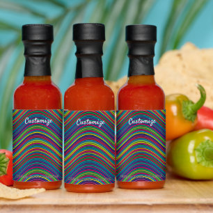 Cool Abstract Wavy line art Thunder_Cove Hot Sauces