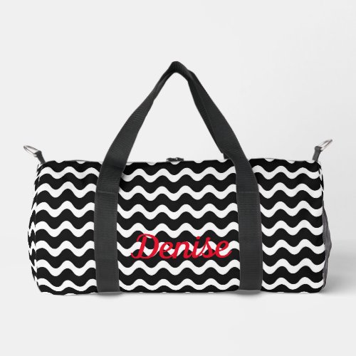 Cool Abstrct Wave  Duffle Bag