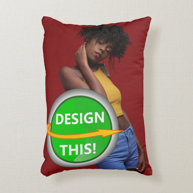 COOL! Accent Pillow 12" x 16" - Cotton - Customize (Front(Vertical))