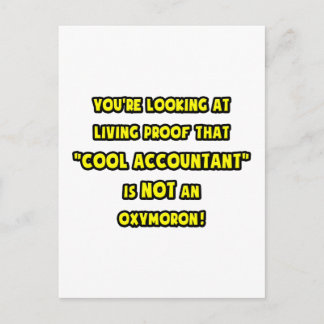 Cool Accountant Is NOT an Oxymoron Postcard
