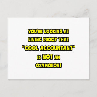 Cool Accountant Is NOT an Oxymoron Postcard