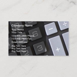 Cool Accountant Theme Business Cards