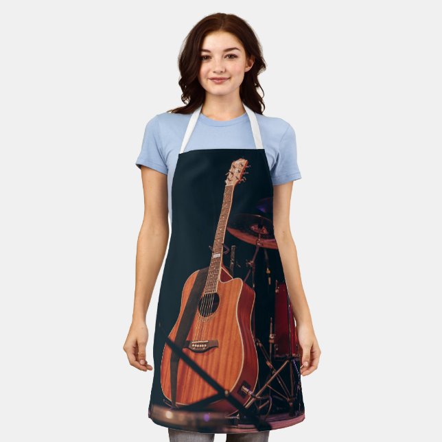 Cool Acoustic Guitar Apron (Worn)