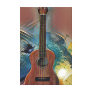 Cool Acoustic Guitar Canvas Print