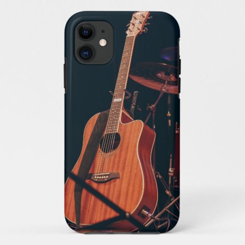 Cool Acoustic Guitar iPhone 11 Case