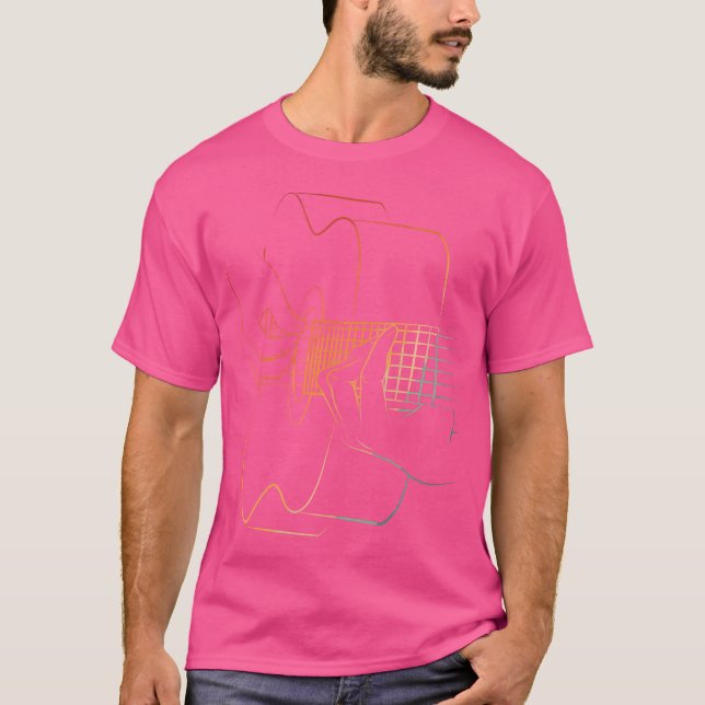 Cool Acoustic Guitar For Men Women Acoustic Guitar T-Shirt (Front)