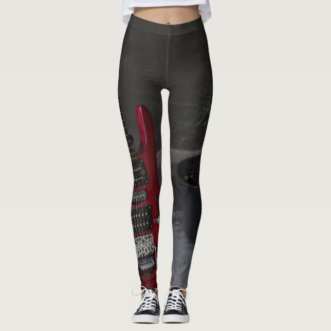 Cool Acoustic Guitar Leggings (Front)