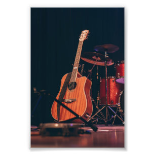 Cool Acoustic Guitar Photo Print