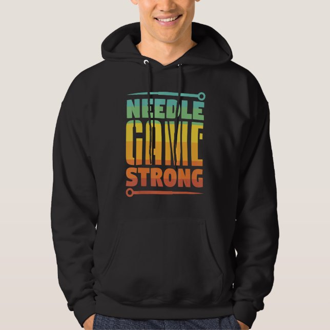 Cool Acupuncture Needle Game Strong Acupuncture Th Hoodie (Front)