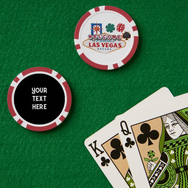 Cool add text gambling  poker chips (Poker Table (Double))