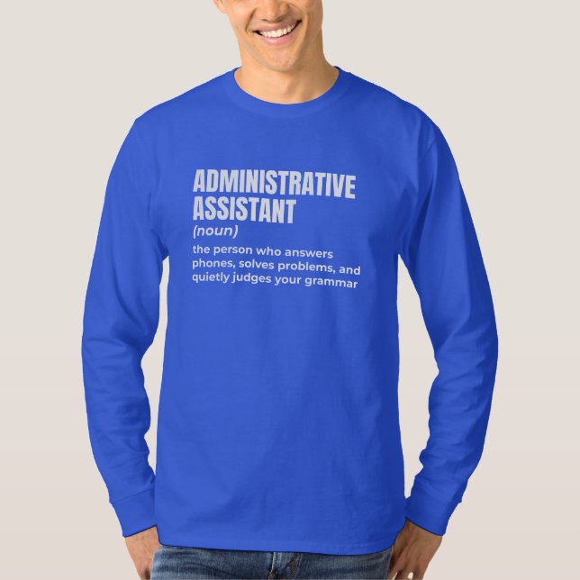 Cool Admin Assistant Life T-Shirt (Front)