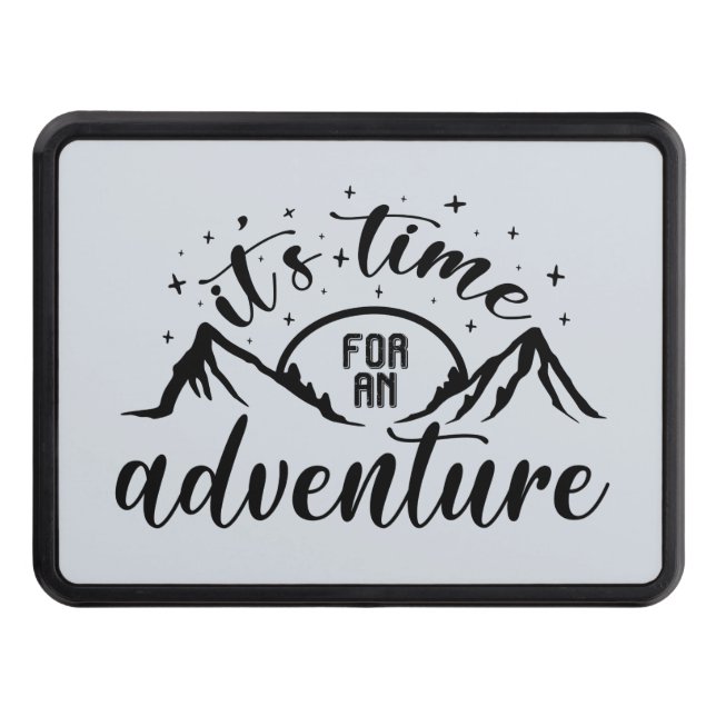 cool adventure lovers word art hitch cover (Front)