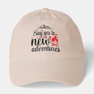 Cool adventure word art hat