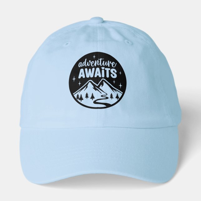 Cool adventure word art  hat (Front)