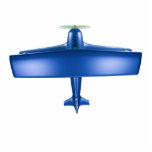 Cool Adventurous Fun Big Blue Biplane in Aviation Cutout<br><div class="desc">Cool Adventurous Fun Big Blue Biplane in Aviation cutout</div>