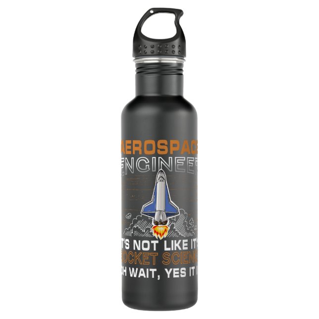 Cool Aerospace Engineer For Men Women Aerospace En Stainless Steel Water Bottle (Front)