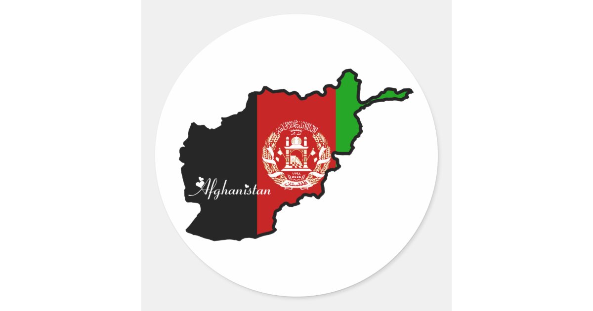 Cool Afghanistan Classic Round Sticker | Zazzle